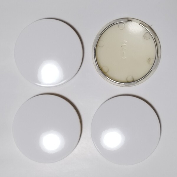 【4枚】白ホワイト ホイールキャップ センターキャップ TE37 CE28N RE30 EG6 EF9 DC2 GE8 EP91 EP82 φ65mm レイズ RAYS VOLKR