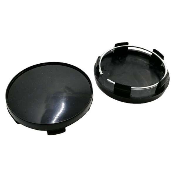 4枚セット 黒 ブラック ハブカバー ハブキャップ ホイールセンターキャップ センターカバー 外径59mm 内径54mm