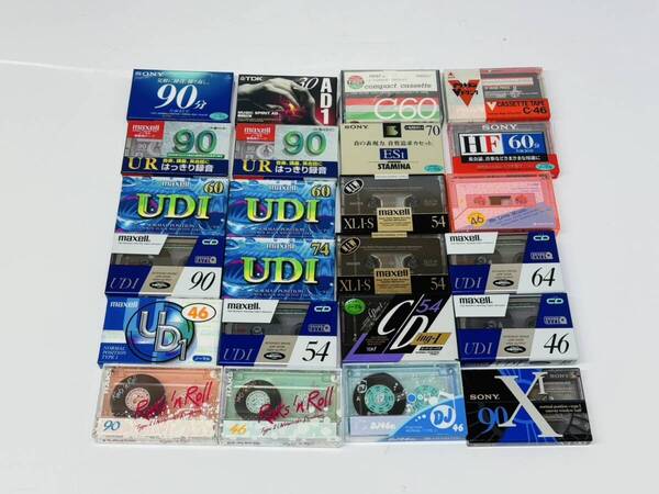ノーマルオジション カセットテープ 24本まとめ SONY maxell 他 未使用品 管理番号 05079