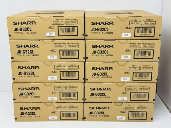 【未使用品】SHARP JD-G32CL デジタルコードレス電話機 子機1台付き 10台まとめ 管理番号 05174
