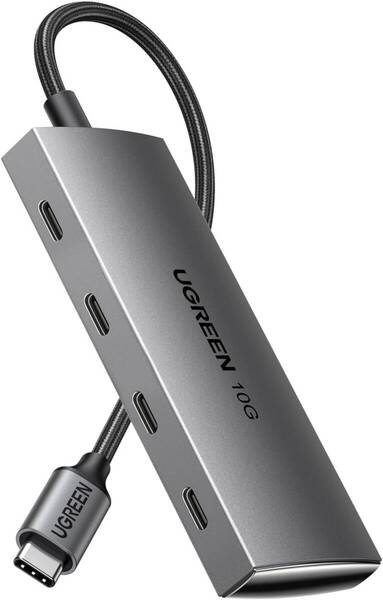 UGREEN USB-Cハブ 10Gbps 4-in-1 USB-C 3.2ポート 高速データ転送 変換アダプター USB-C Type-C 拡張ハブ セルフ/バスパワー両用