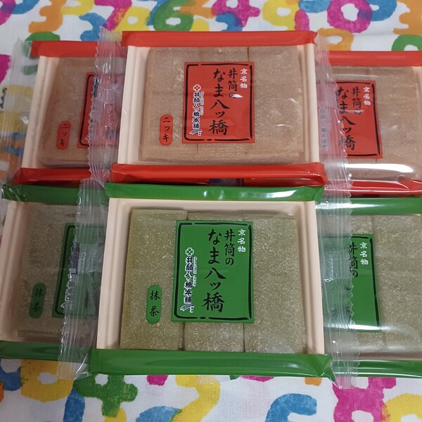 京都 井筒八ッ橋本舗 生八つ橋の皮のみ ニッキ3袋 抹茶3袋セット 生八ツ橋の皮のみ