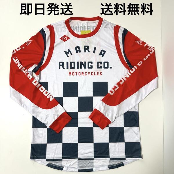 Maria Riding Co.オフロード ジャージ Lサイズ モトクロスシャツ (VMX ヴィンテージ 世田谷ベース BELL BUCO スクランブラー SR )
