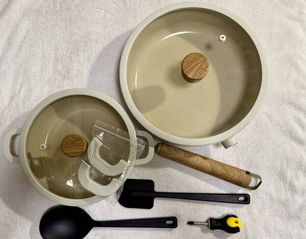 ☆SENSARTE フライパン 26cm 両手鍋 20cm セラミックコーティング IH対応 ガス対応 未使用新品