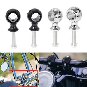 お得 ハーレーハンドルバーライザークランプ2p 全4種 ハーレー 調節 ハンドルバー クランプ フロント ホンダ ヤマハ スズキ BMW