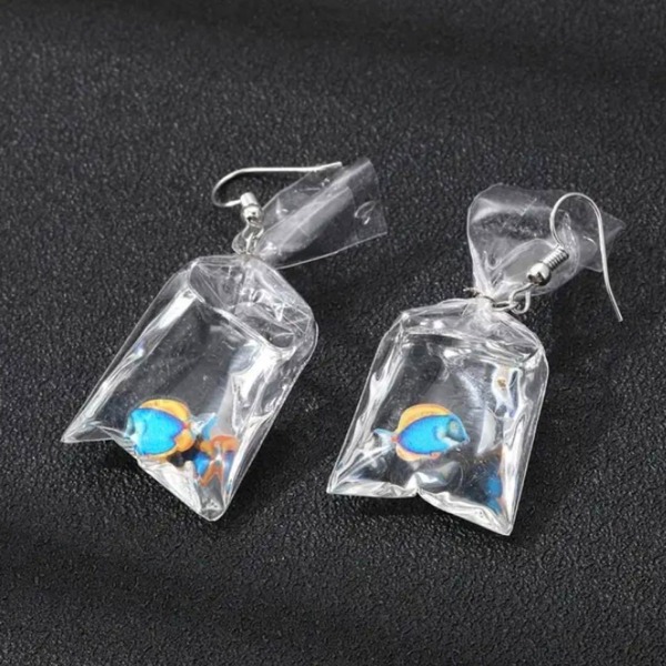 ピアス フックピアス 金魚すくい 金魚 熱帯魚 夏祭り 縁日 浴衣 花火大会