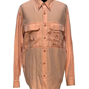 株)ライカ★GREEN CLUBS/グリーンクラブ★リヨセル+綿混 長袖シャツ超美品●