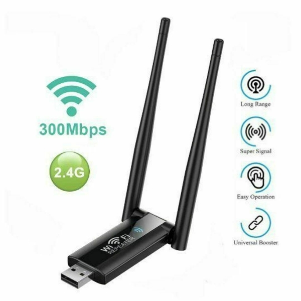 送料無料 未使用品 USB電源 ワイヤレス WiFiリピーター 中継器 増幅器 2.4g 300Mbps 無線LAN 子機 USB3.0 WIFIアダプター