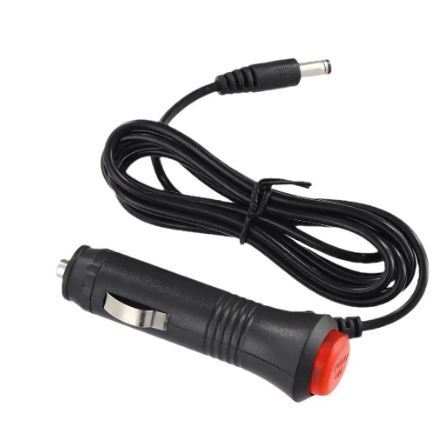 シガレット電源ケーブル 車用 12V-24V シガーライタープラグアダプター ON-OFFスイッチ 3Aヒューズが付属 ケーブル1.5m ユニバーサル充電器