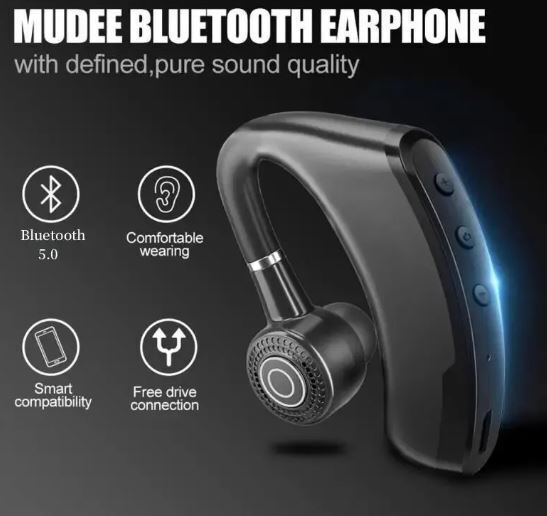 送料無料 Bluetooth ブルートゥース v9 片耳 ワイヤレスヘッドセット イヤフォン イヤホン ハンズフリー ノイズ制御 マイク付 f5