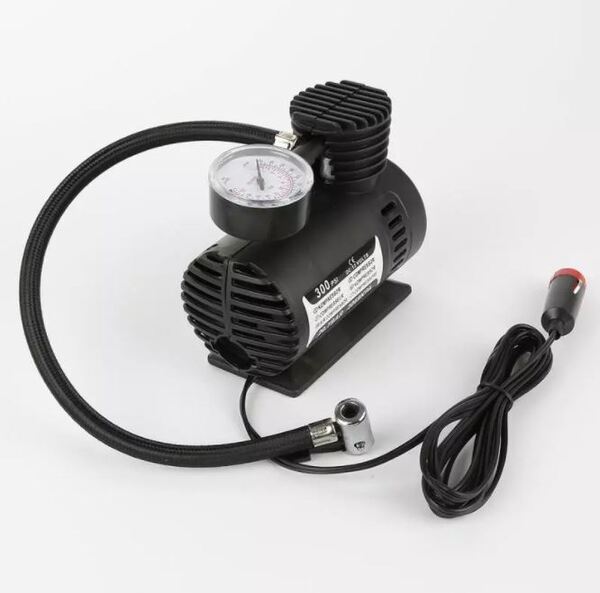 電動エアポンプ 空気入れ タイヤ インフレータ 自転車 ボール 浮き輪 DC12V 300 PSI ポータブル コンプレッサー 新品 送料無料