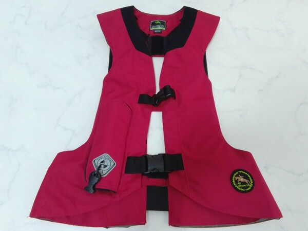 hit-air ヒットエアー エアバッグ 乗馬 M-2XL レッド バイク #エ