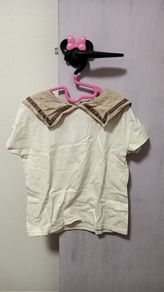 PAIR MANON 120センチ セーラー型 半袖Tシャツ トップス 子供服 キッズ 女の子 洗い替え かわいい
