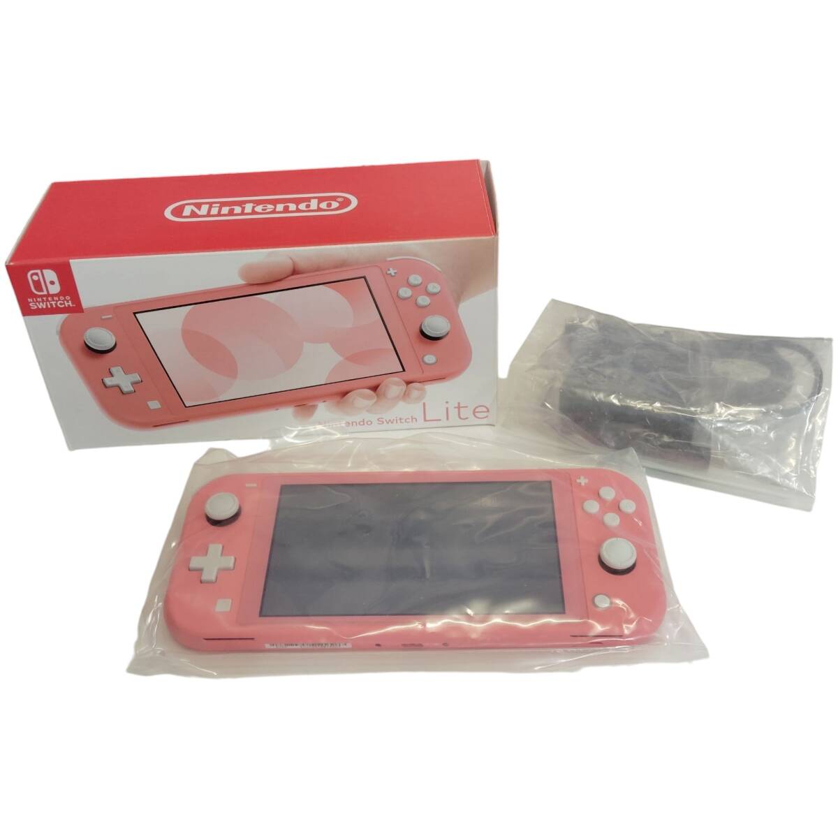 Switchライトイエロー本体箱充電器