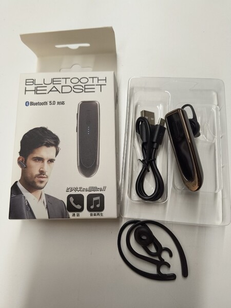 ワイヤレスイヤホン Bluetooth 5.0 スマホ iPhone Android 片耳 耳掛け ヘッドセット 通話 イヤフォン マイク 内蔵 高音質 /60N LBR-K23