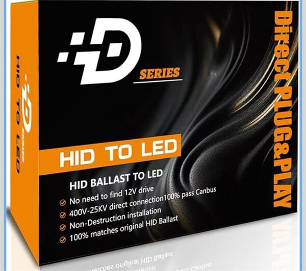2個1セット D1S LEDヘッドライト ポン付け 爆光 一体型 LEDバルブ 6500K ホワイト35W 配線レス 加工不要 純正交換 HID バルブ 暗DSシリーズ