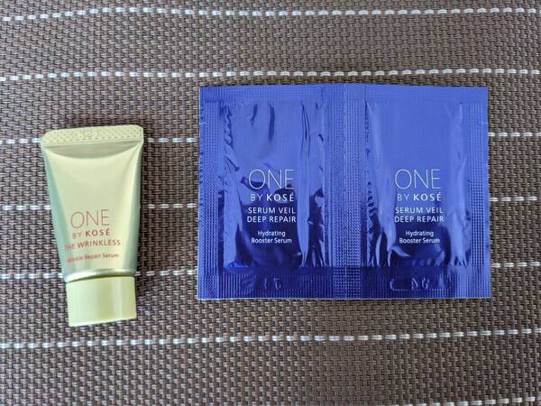 ◆ONE BY KOSE ザ リンクレス S 5ml シワ改善美容液+セラム ヴェール サンプル【送料無料】◆