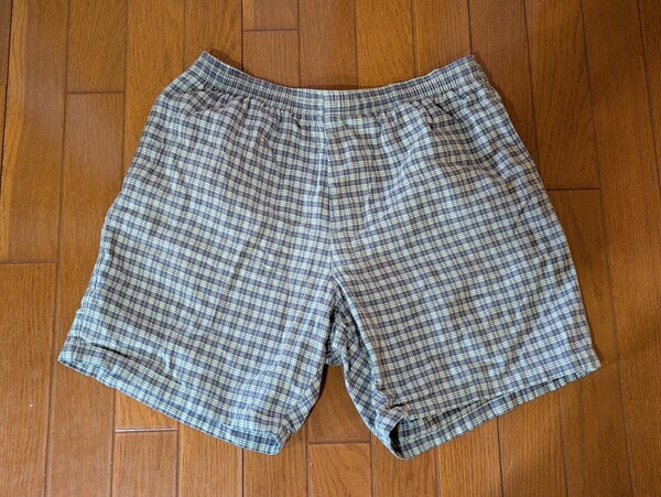 OLD STUSSY ステューシー 黒タグ ショートパンツ 短パン チェック 80年代 80S ビンテージ Mサイズ 送料無料