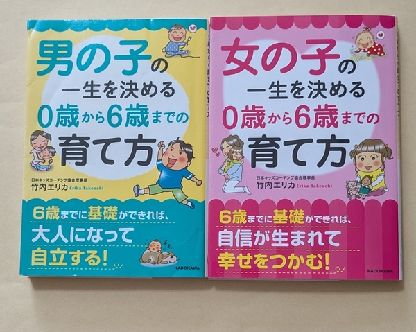 【即決・送料込】男の子 + 女の子の一生を決める 0歳から6歳までの育て方 文庫2冊セット