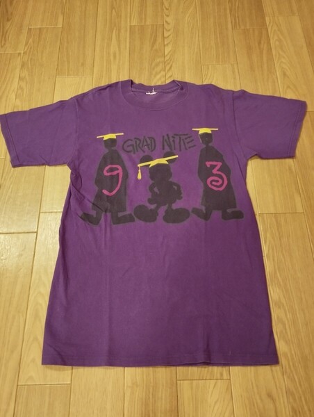 ★90s★GRAD NITE★93★ミッキーマウス★ディズニー★Mickey Mouse★シャドー★Tシャツ★ンテージ★DISNEY★グラッドナイト★パロディ★
