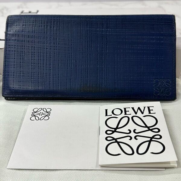 ロエベ LOEWE 財布 二つ折り 長財布 ロゴ アナグラム メンズ