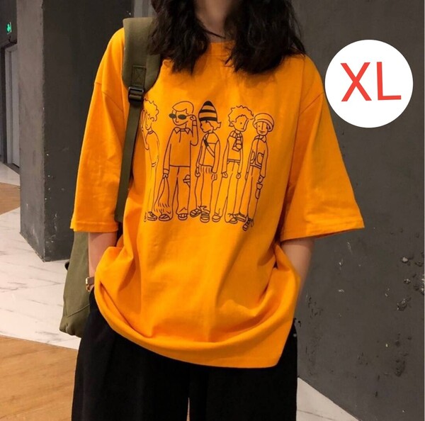 Tシャツトップス ビッグシルエット ゆったり コーデ ダンス かわいい 半袖 プリントtシャツ おしゃれ