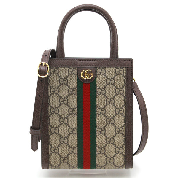 ほぼ未使用 中古 極美品 グッチ GUCCI ショルダーバッグ Ophidia オフィディア GGスプリーム 772317 ベージュ ブラウン イタリア製 2way