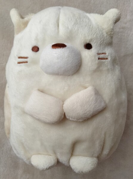 『すみっコぐらし』サンエックス ねこ♪柔らかい肌触りのふんわりぬいぐるみ☆美品