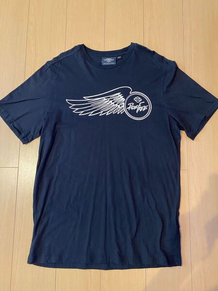 ハーレーダビッドソン 半袖 Tシャツ ブラック トップス Lサイズ