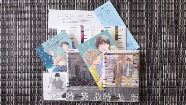 日高ショーコ / アンチロマンス 特装版 全2巻 / アニメイト4Pリーフレット 応募者全員プレゼント描き下ろしペーパー付き