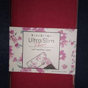 ELECOM Galaxy S22 Ultra SC-52C SCG14 ソフトレザーケース 薄型 磁石付 ディープピンク 裏地花柄 衝撃を吸収するTPU素材を使用