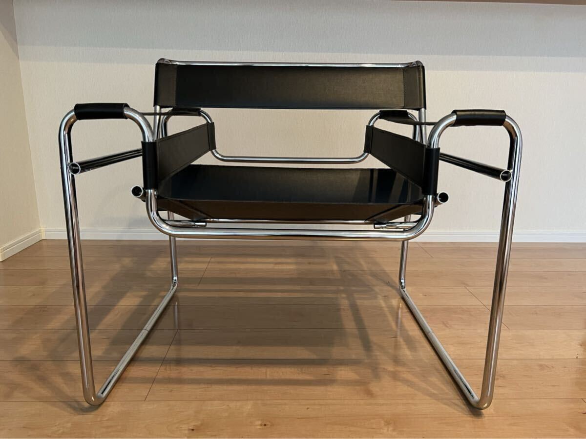 【ワシリーチェア】90'sヴィンテージ・イタリア製・本革・リプロダクト マルセル・ブロイヤー/WassilyChairワシリーチェアリプロダクト