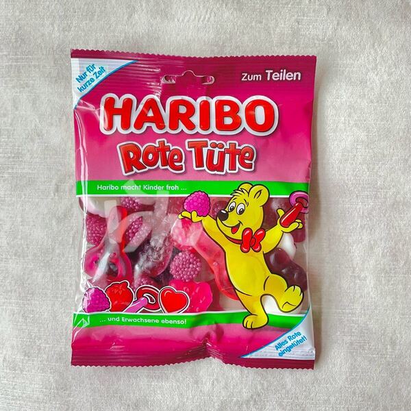 HARIBO【日本未販売】Rote tute 175g たっぷりベリー贅沢グミ ハリボーグミ