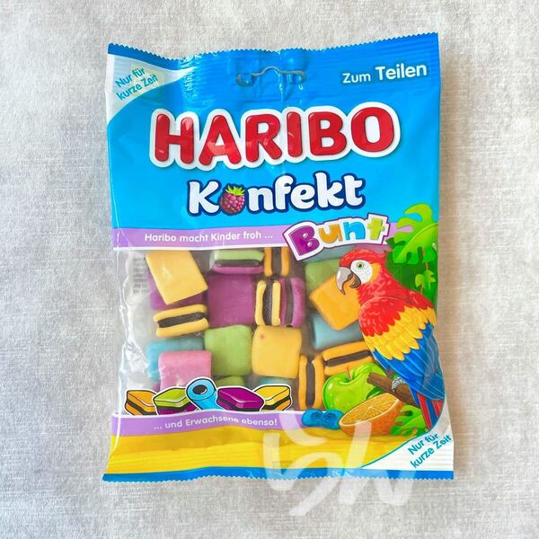 HARIBO【日本未販売】Konfekt Bunt 175g ココナッツ ソフトキャンディ ハリボーグミ