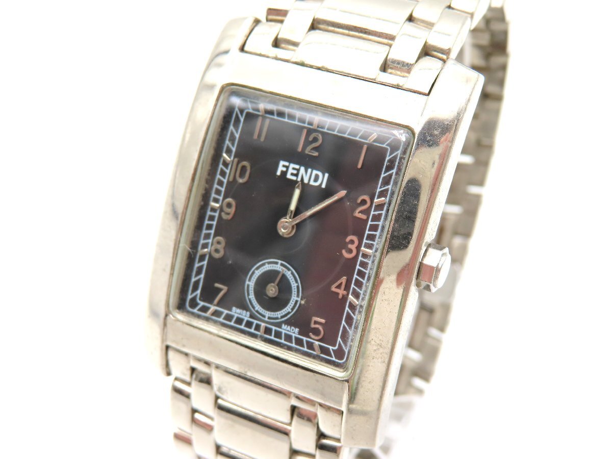 FENDI フェンディ オロロジ 腕時計 750L クオーツ ブラック文字