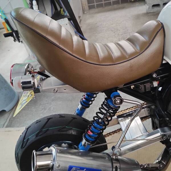 ホンダ モンキー ゴリラ 大川製 社外 チョビ3段シート4ミニ 暴走族旧車會 TL 三段シート タックロール シート バナナシート