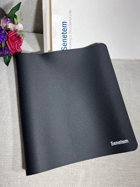 Senetem ゲーミングマウスパット デスクマット 黒 サイズ80X30cm
