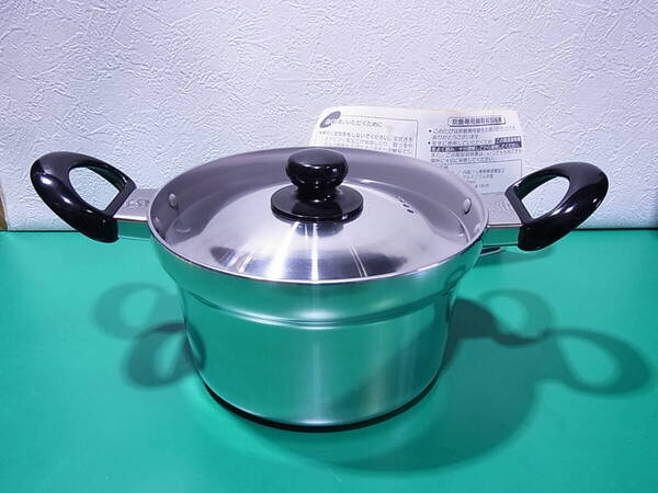 ■■【即決】HARMAN ハーマン 炊飯専用鍋 3合 両手鍋 内面フッ素樹脂塗膜加工 未使用・箱なし保管品!