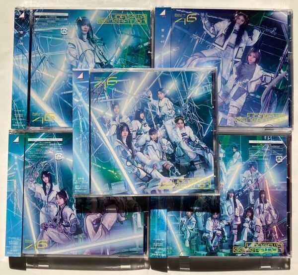 櫻坂46 11thシングル「 UDAGAWA GENERATION」初回限定盤ABCD(CD+ Blu-ray)+通常盤計5枚セット封入生写真シリアルなし