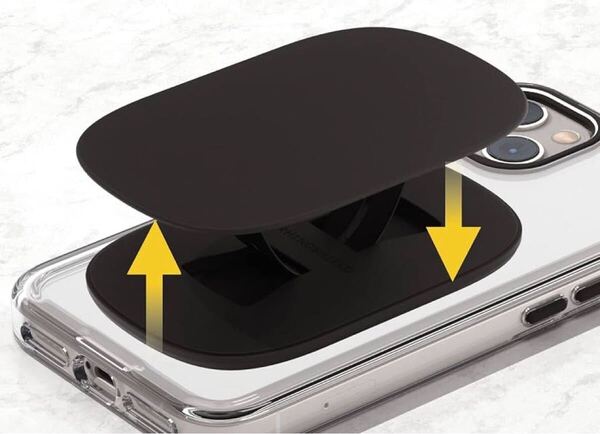 e-768 RHINOSHIELD GRIPMAX MagSafe対応 マグネット式 磁力 強力 スマホリング スタンド機能 落下防止 薄型 取り外し可能 縦置き 横置き
