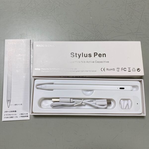 即決・新品同様・送料込 StylusPen タッチペン スタイラスペン Type-C充電iPad第7/8/9/10世代/Air3/Air4/Air5/Mini5/Mini6/iPad Pro対応