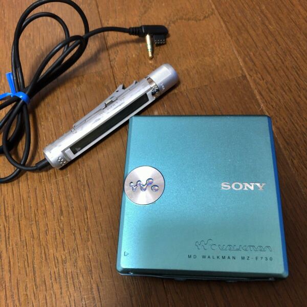 SONY MDウォークマン MZ-E730 動作品 リモコン付き 即決 送料込み 送料無料 ソニー ウォークマン MDプレーヤー ポータブル