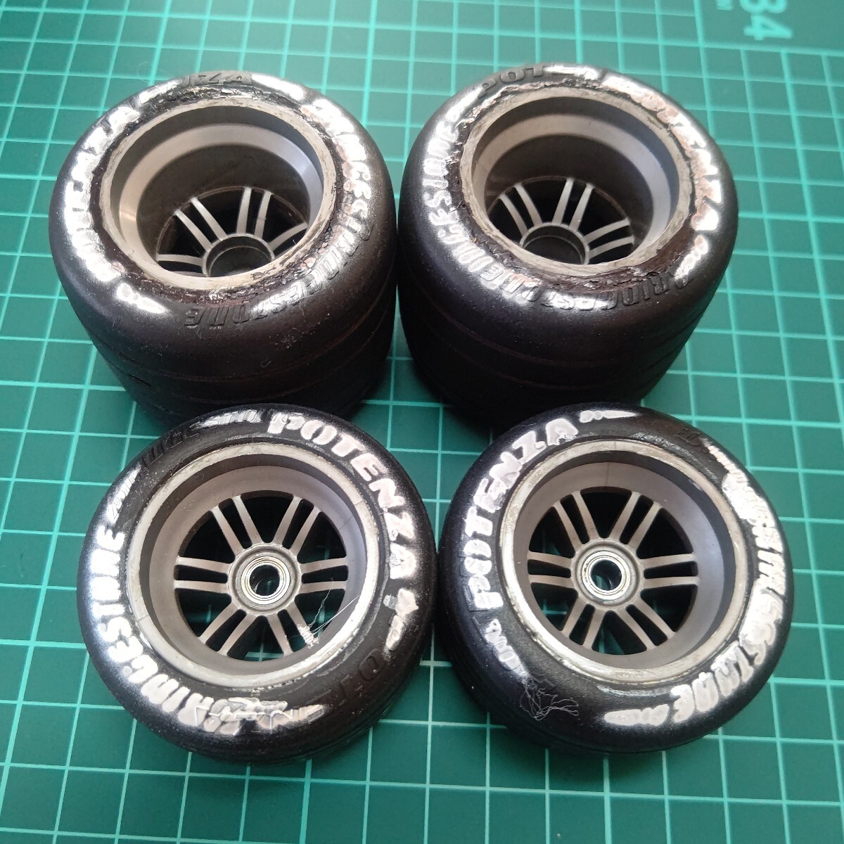 ≪楽しい≫【中古】タミヤ OP.744 1 / 10RCE Fスポンジタイヤ43