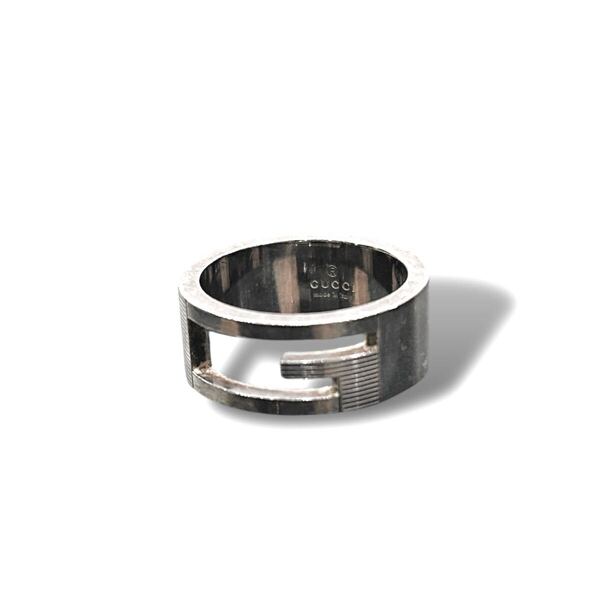 格安スタート 売り切り GUCCI グッチ 指輪 リング シルバー メンズ レディース 13号 アクセサリー 925刻印 Gリング