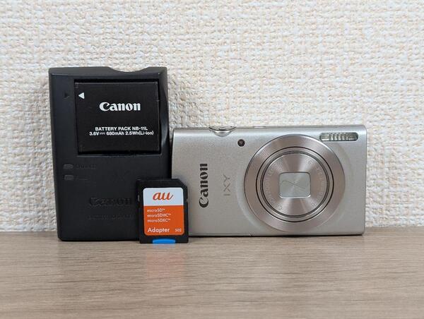 美品 Canon キヤノン IXY 200 シルバー コンパクトデジタルカメラ デジタルカメラ デジカメ