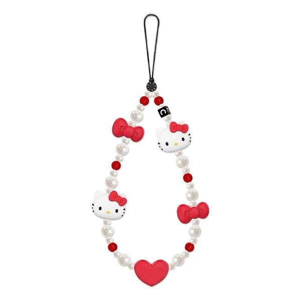 Hello Kitty ビーズスマホストラップ キティちゃん