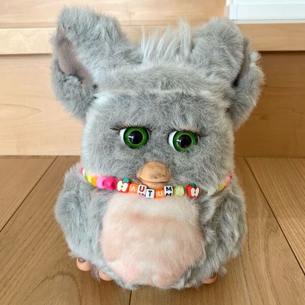 ファービー2 Furby 2005年 英語版 Hasbro 動作確認済み 緑目 グレー系 ファービー 人形 ぬいぐるみ おもちゃ 海外