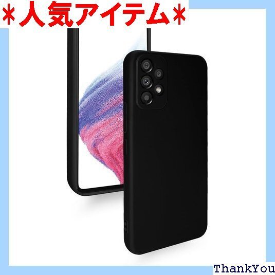 Galaxy A53 5G ケース 耐衝撃 薄型 軽量 質感 全面保護 指紋防止 落下防止 擦り傷防止 ブラック 157