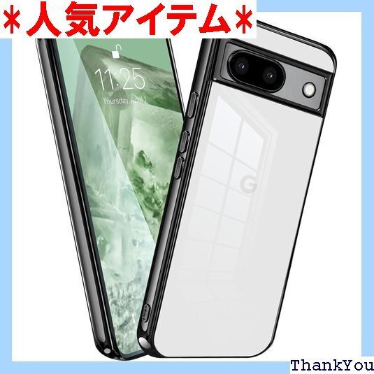 MiaoKeDa Google Pixel8A ケース PU ストラップホール付き 軽量 米軍MIL規格 メッキ 318