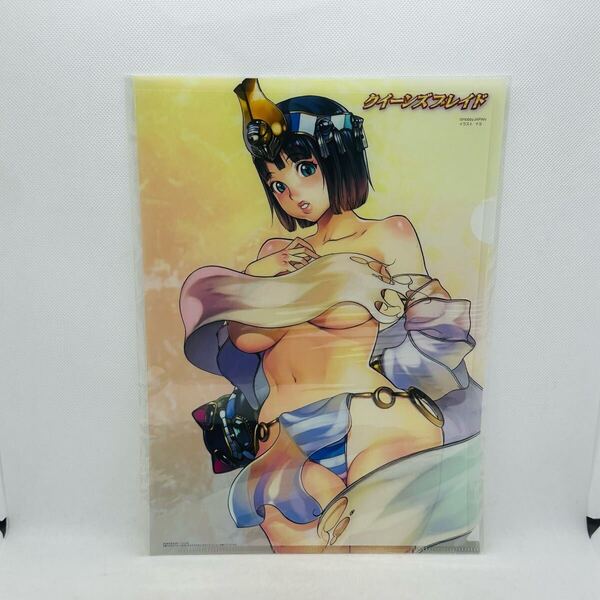 未使用 クイーンズブレイド 古代の王女メナス 透けるクリアファイル キャラホビ2008販売グッズ